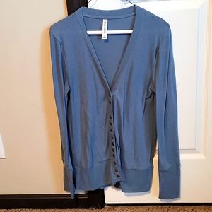 Zenana Outfitters Women's Long Sleeve Blue Cardigan